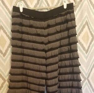 Ruffle palazzo pants